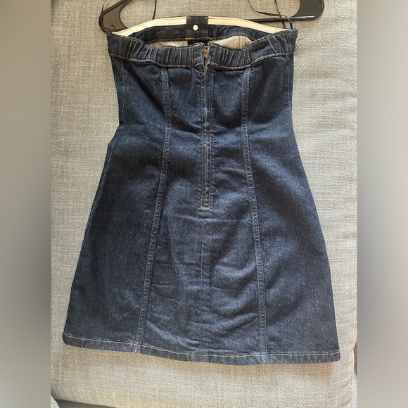 Abercrombie & Fitch Strapless Navy Dress - Picture 3 of 4